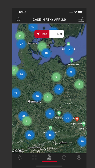 Case IH RTK PLUS Screenshot