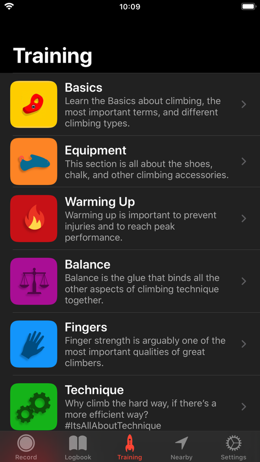 #7. Redpoint: Bouldering, Climbing (iOS) Podle: riedel.wtf apps S.L.