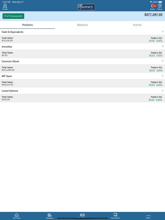 MyJanney iPad screenshot