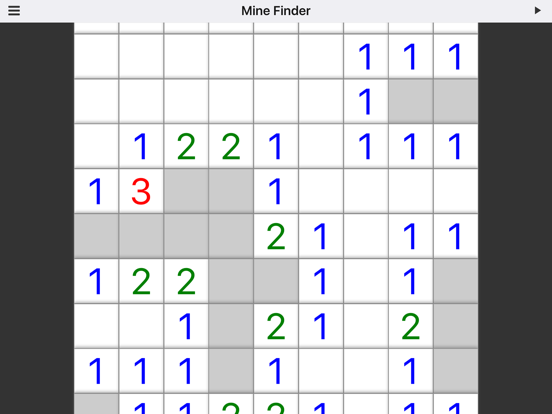 Mine Finder Puzzle Game iPad screenshot 5 - Games app
