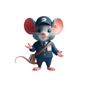 Mailman Mouse Stickers