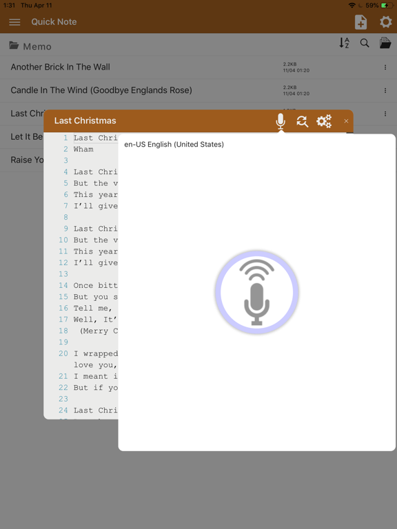 Screenshot #5 pour QuickNote - Text Library