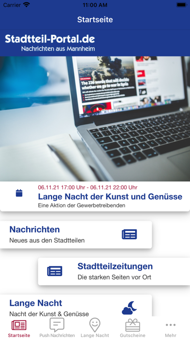 Stadtteil-Portal Screenshot