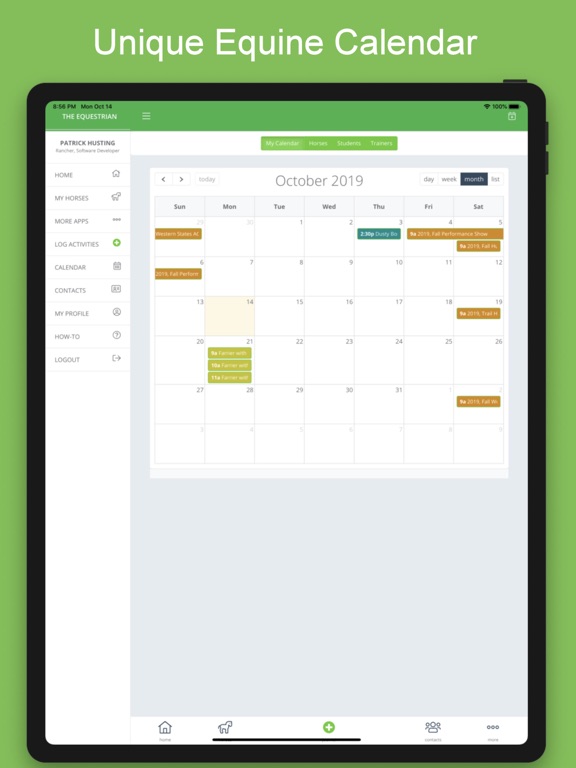 Equestrian App iPad screenshot 7 - Sports app