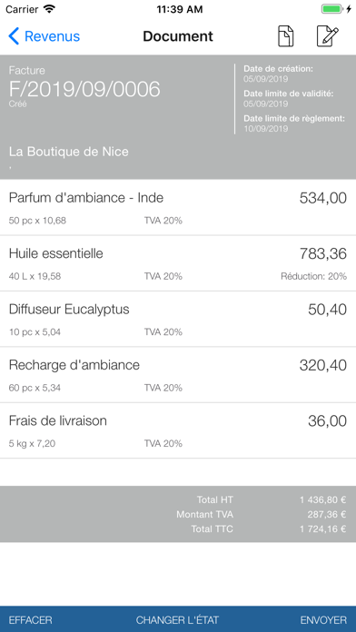 VosFactures screenshot