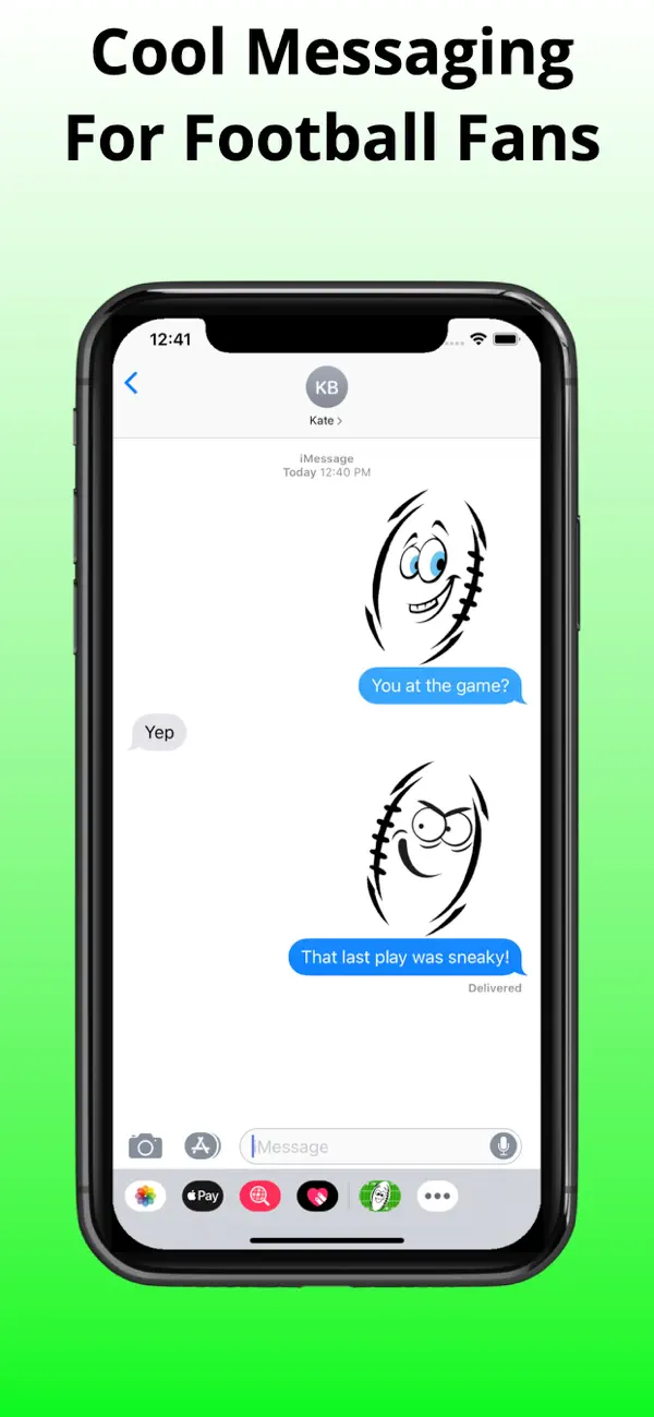 Screenshot #3 pour Football Emojis - Touchdown