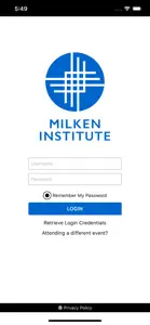 Milken Institute Events screenshot #3 for iPhone