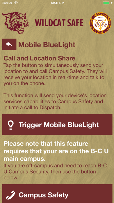 Wildcat Safe iPhone screenshot 3 - Education app