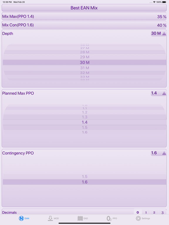 Screenshot #4 pour Nitrox Helper