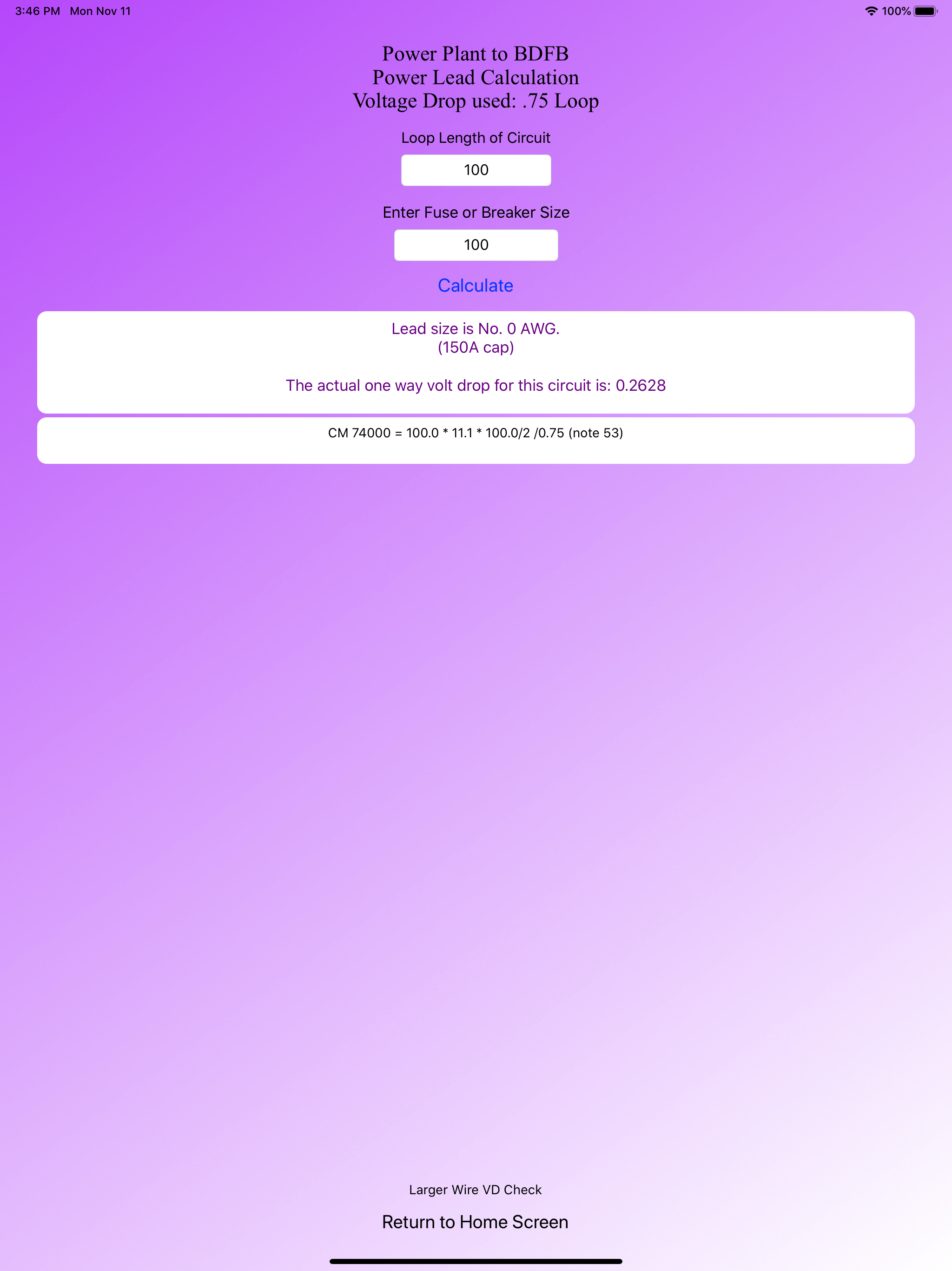 leaDCalc