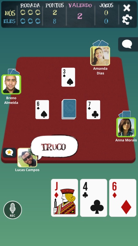 Truco Brasil - Truco online screenshot 2