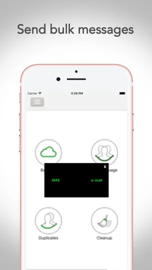 Скриншот контакты резервного + на iPhone 5