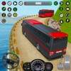 driving offroad bus challenge icon