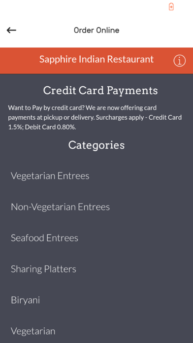 Screenshot #3 pour Sapphire Indian Restaurant