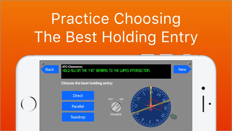 Capture d'écran de Holding Pattern Trainer sur iPhone 1