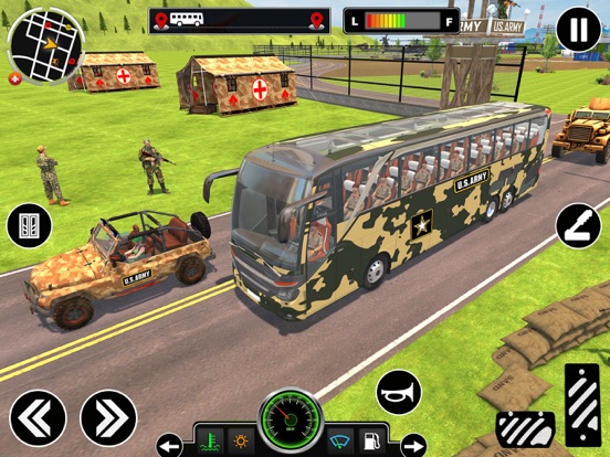 Screenshot #5 pour Army Bus Driving Games 3D