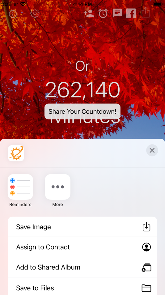 #8. Countdown Widget (iOS) 由: Zaffles