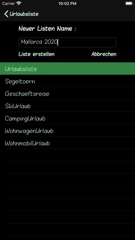 Urlaubsliste screenshot 4 of 10