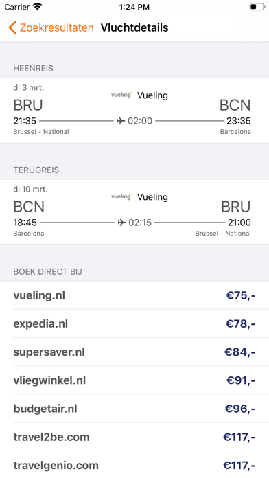 Screenshot #3 pour Lowcostairlines.nl