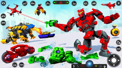Jet Transform Robot Car Games Screenshot