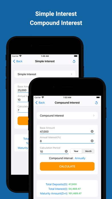 Financial Calculator EMI, SIP Screenshot