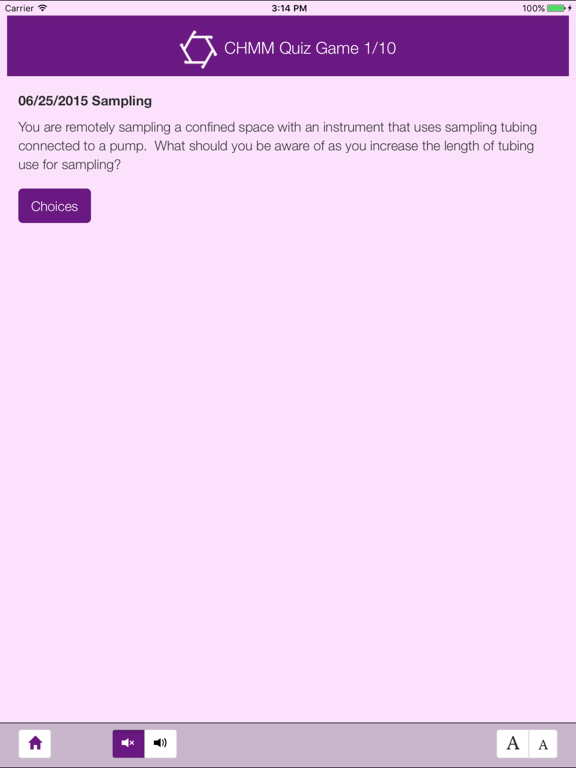 CHMM Quiz Game iPad screenshot 2 - Education app