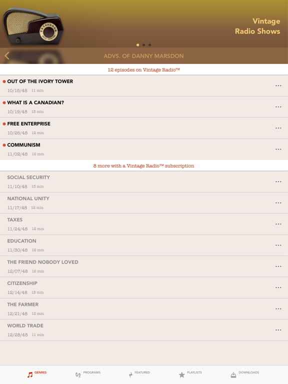 Screenshot #6 pour Vintage Radio™