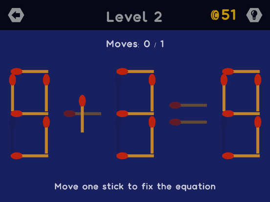 Screenshot #4 pour Math Sticks - Puzzle Game