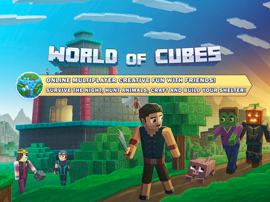 World of Cubes Block Craft iPad app afbeelding 8