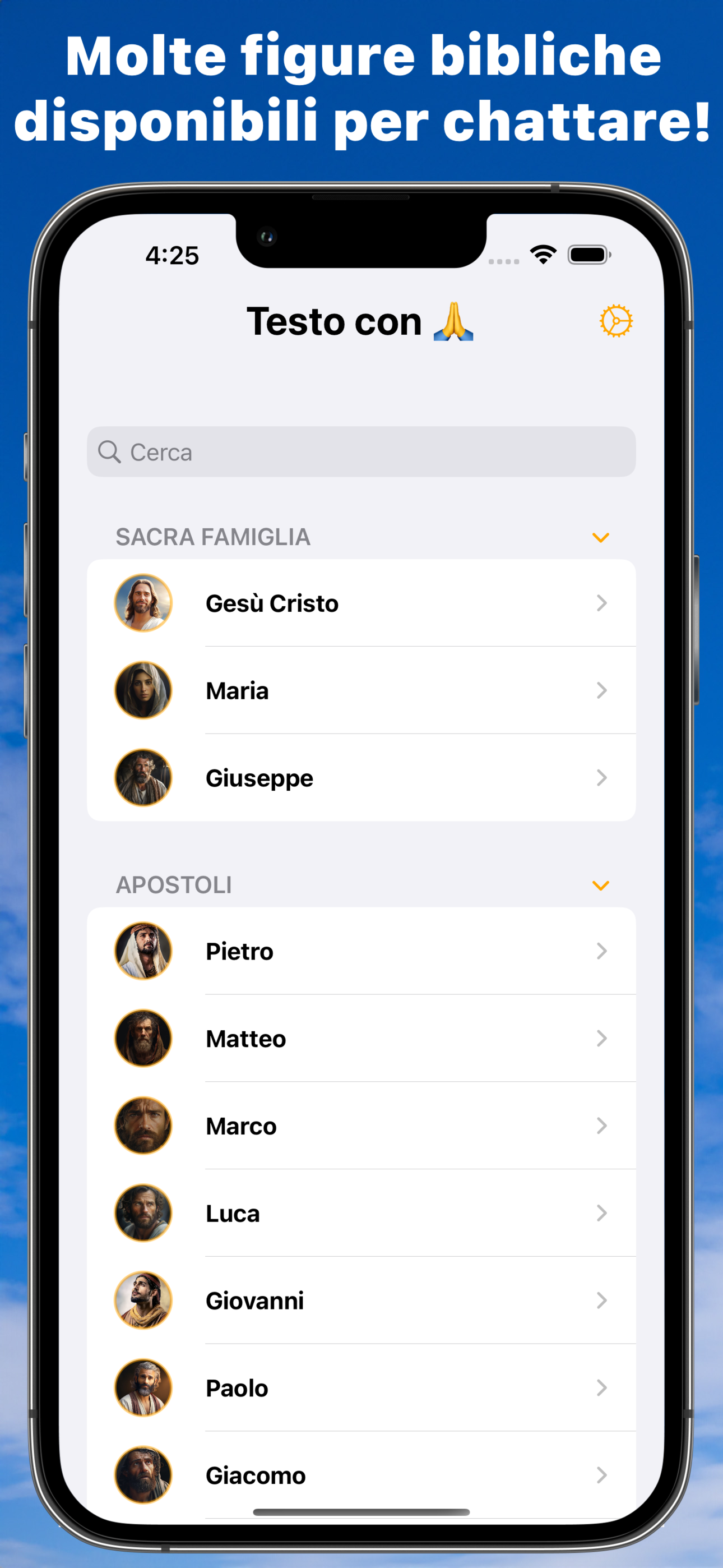 Testo con Gesù