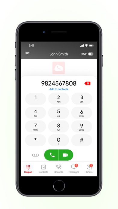Dialogue Softphone Screenshot