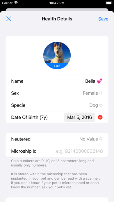 Pet Health Screenshot