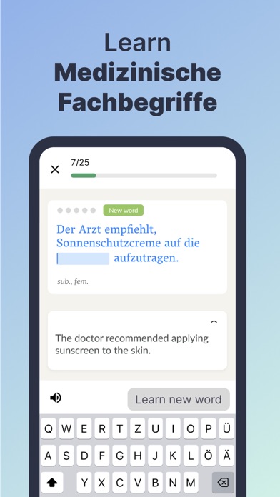 Medical German Language Screenshot