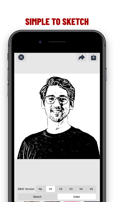 Photo to AI Art Sketch Cartoon Screenshot