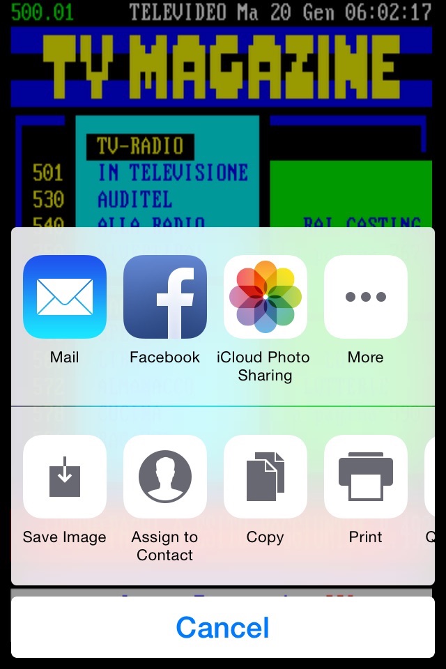iPhone screenshot