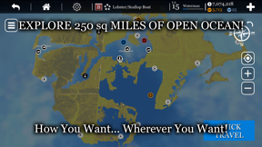 uCaptain Fishing Boat Game screenshot