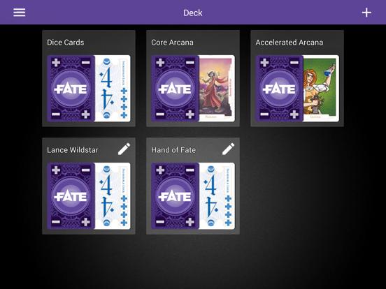 Deck of Fate iPad screenshot 4 - Utilities app
