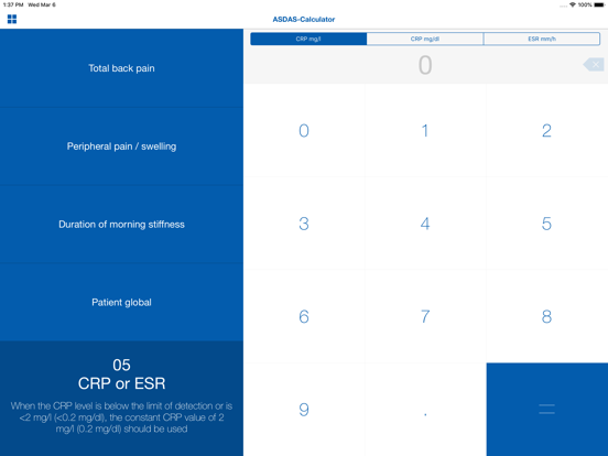 ASAS App iPad screenshot 3 - Medical app