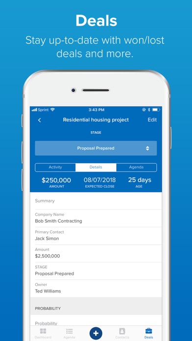 Pipeline - A Simple CRM Screenshot