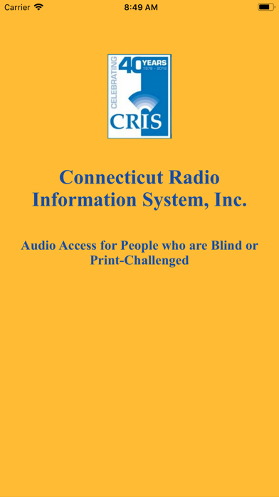 CRIS Radio Screenshot