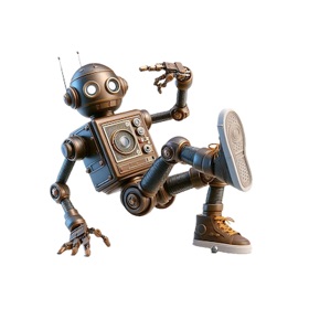 Breakdancing Robot Stickers