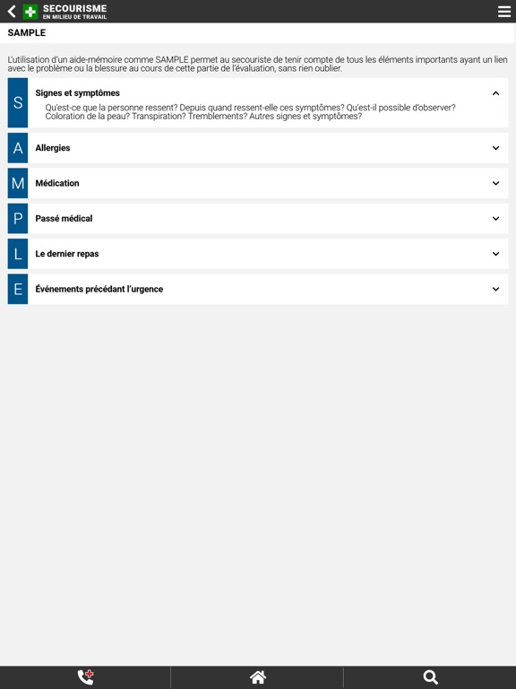 Secourisme - Milieu de travail iPad screenshot 5