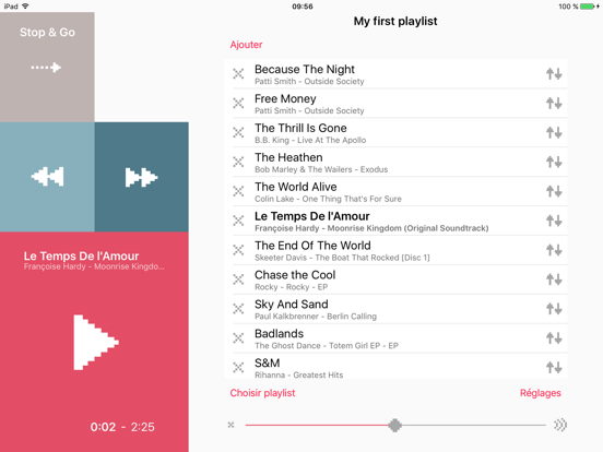Screenshot #5 pour Stop&Go+ Music Player