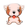 Pretty Dog Emoji Funny Sticker icon