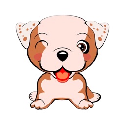 Pretty Dog Emoji Funny Sticker