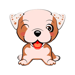 Pretty Dog Emoji Funny Sticker