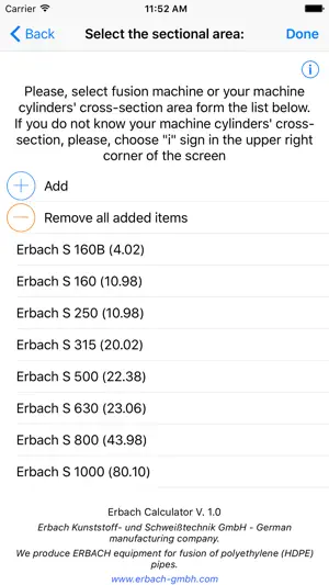 Erbach® Fusion Calculator screenshot 2