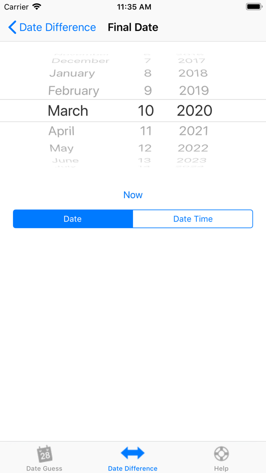 #7. Date T Calc (iOS) Podle: Roberto Panetta