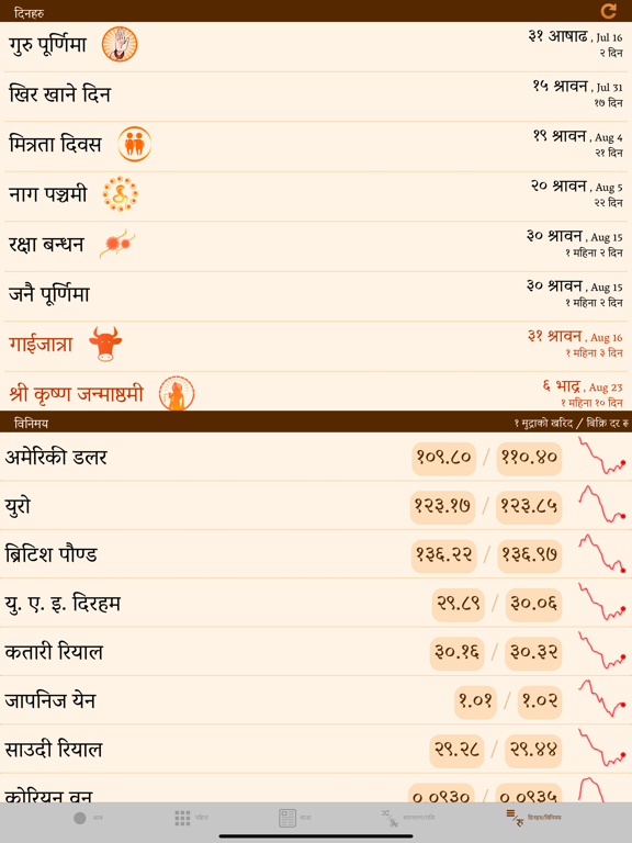 Nepali Patro Calendar - NepCal iPad screenshot 4 - Utilities app