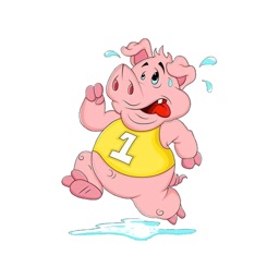 Marathon Piglet Stickers